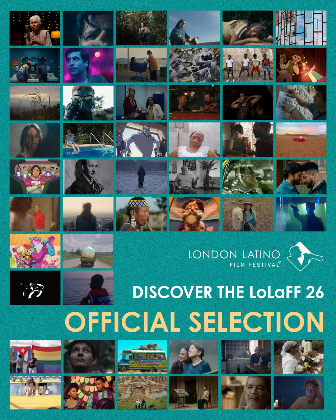 Official selection poster for the London Latino Film Festival